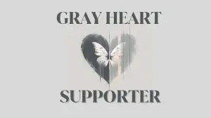 Gray Heart Supporter