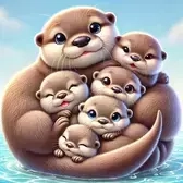 Otter Family 