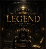 LEGEND MEMBERSHIP Become Part of the Legacy 