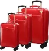 Red Leather Luggage