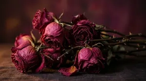Les roses fanées