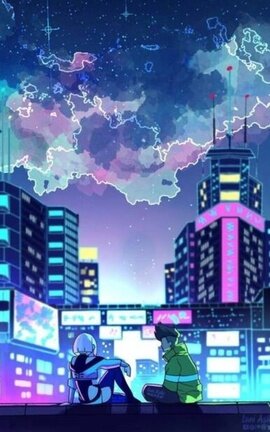 Izuku un Cyberpunk 