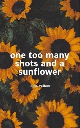 one too many shots and a sunflower