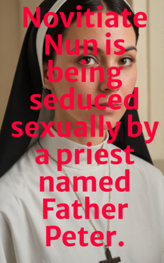 Novitiate Nun is being seduced sexually by a priest named Father Peter.