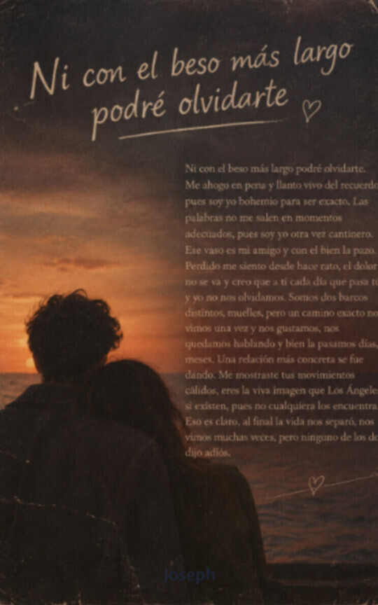 Ni con el beso mas largo podre olvidarte