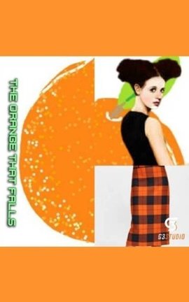 The orange that falls.