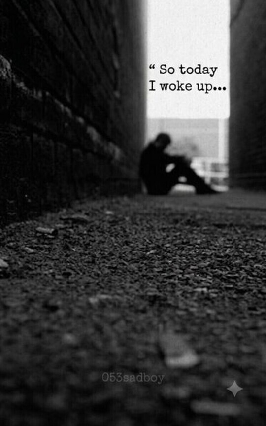 So today I woke up