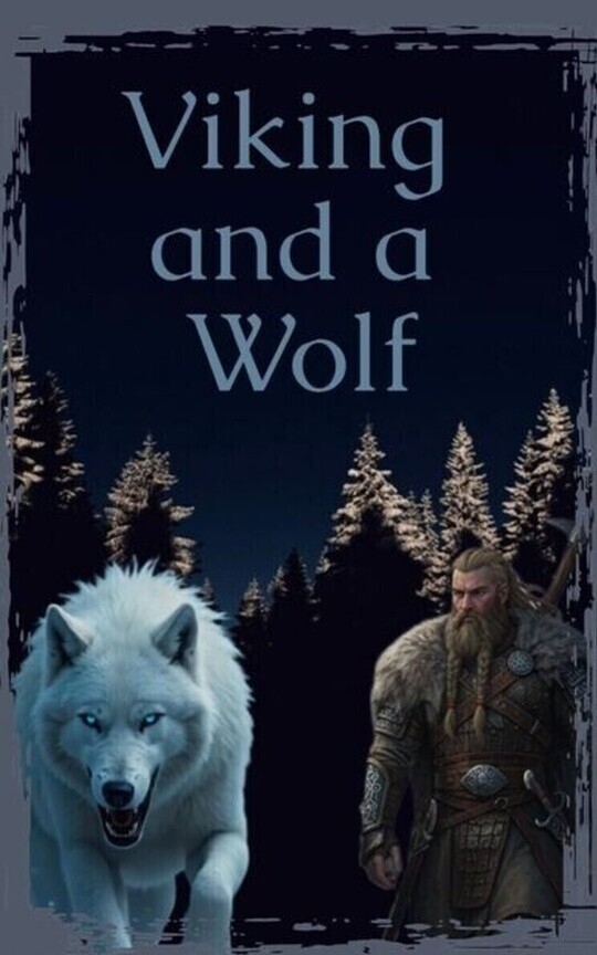 Viking and a wolf