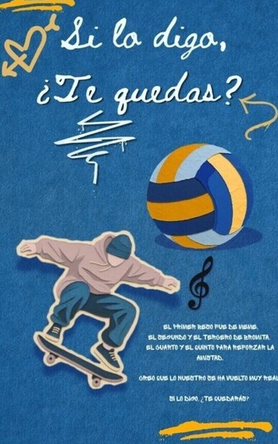 Si lo digo, ¿Te quedas?