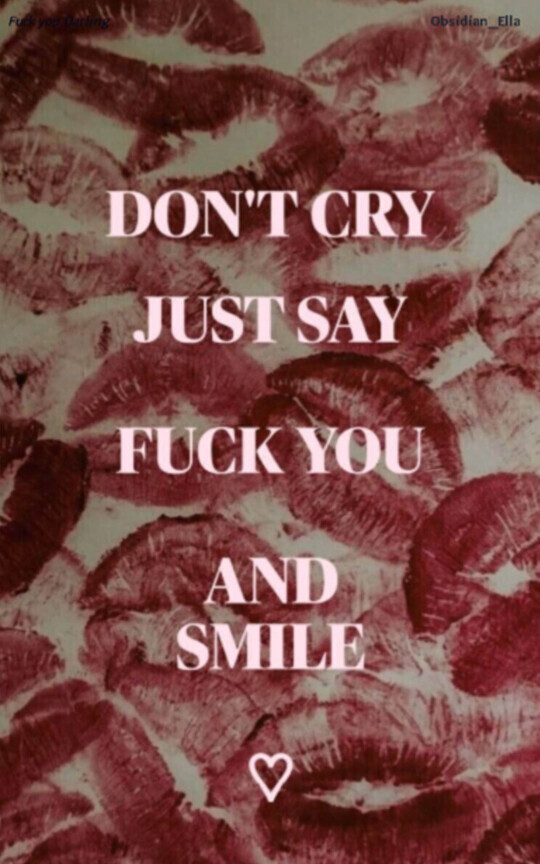 Fuck you,Darling