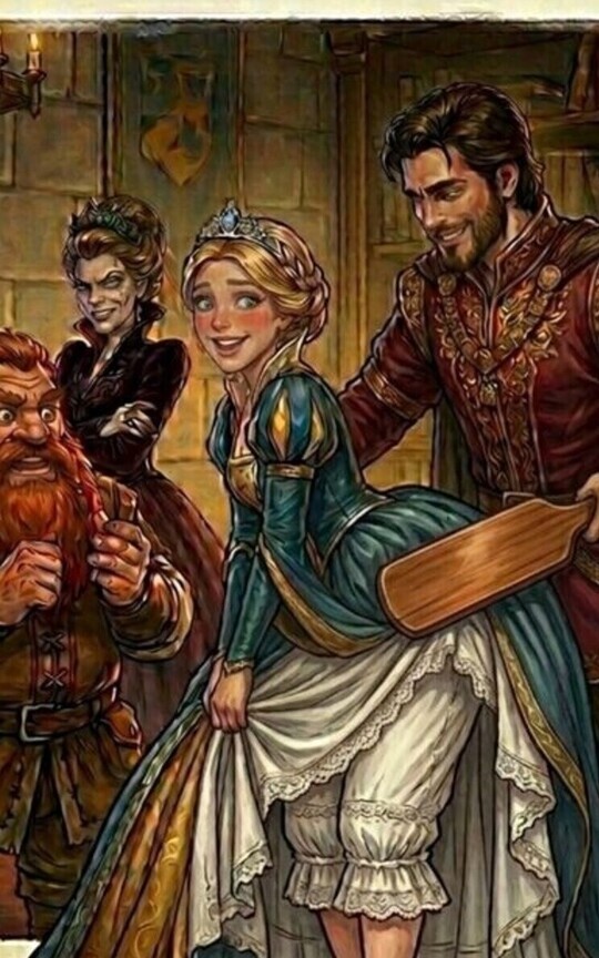 Wine red and seven huge dwarves