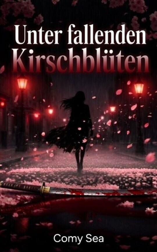 Unter fallenden Kirschblüten