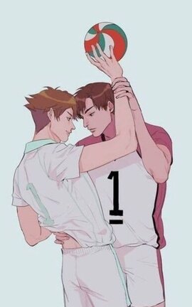 Oikawa est(á)ba enamorado. | one shot. | UshiOi.