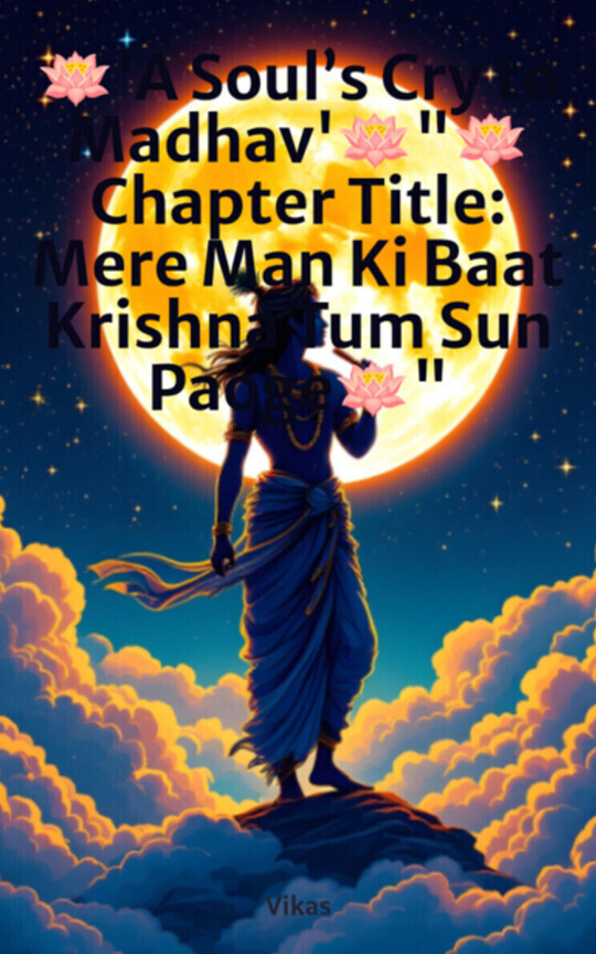 🪷'A Soul’s Cry to Madhav'🪷"🪷Chapter Title: Mere Man Ki Baat Krishna Tum Sun Paoge🪷"