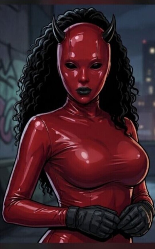 The Latex Red Devil Mistress