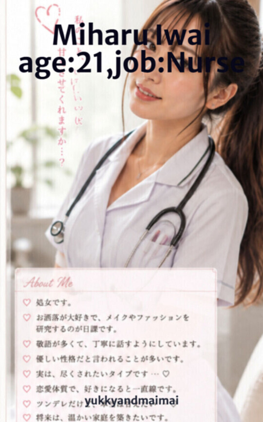 Miharu Iwai age:21,job:Nurse