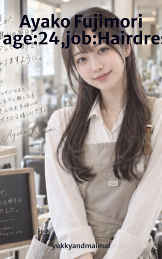 Ayako Fujimori age:24,job:Hairdresser