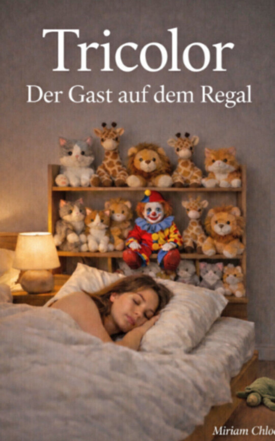 Tricolor, der Gast auf dem Regal