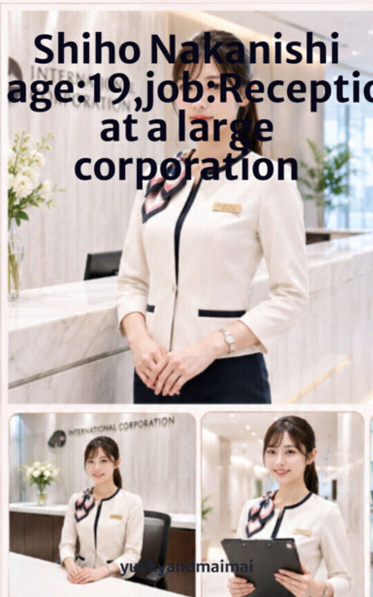 Shiho Nakanishi age:19,job:Receptionist at a large corporation