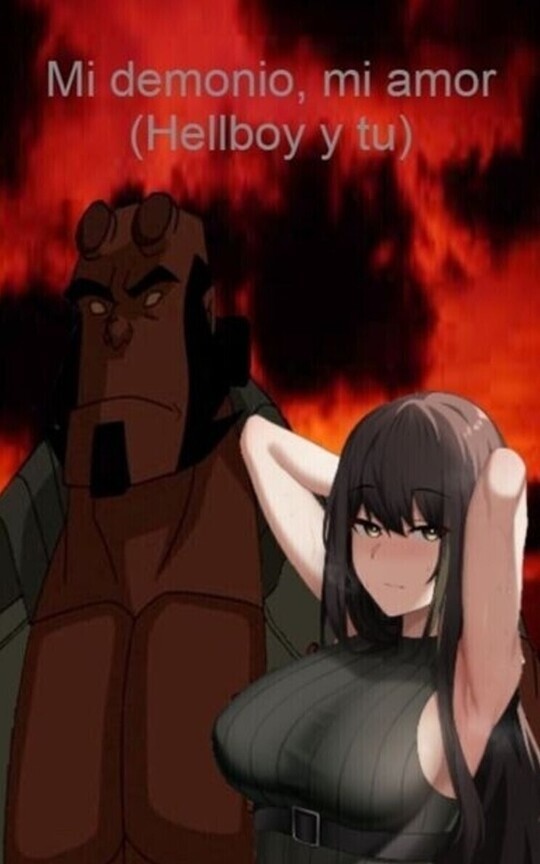 Mi demonio, mi amor (Hellboy x reader)