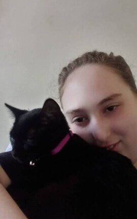 Paige and he kitten Raven jade