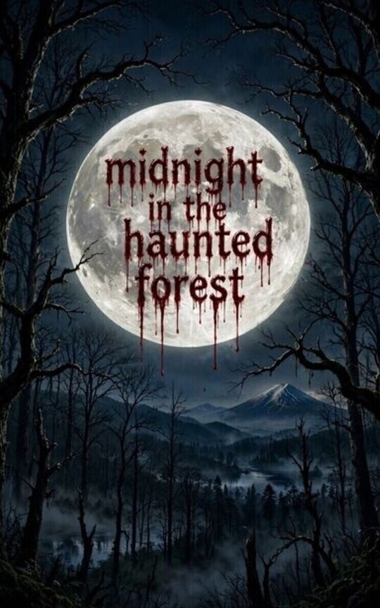 Midnight in the haunted forest