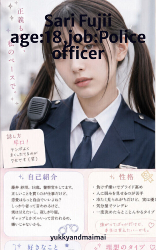 Sari Fujii age:18,job:Police officer