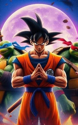 GOKU EN EL MUNDO DE LAS TORTUGAS NINJA 2012